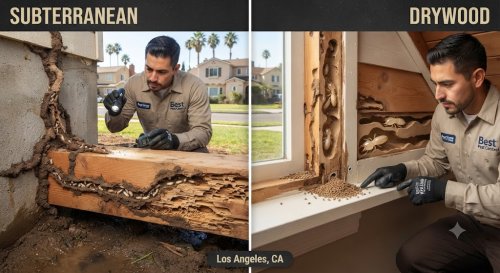 Subterranean vs. Drywood Termites - Threatens in Los Angeles, CA